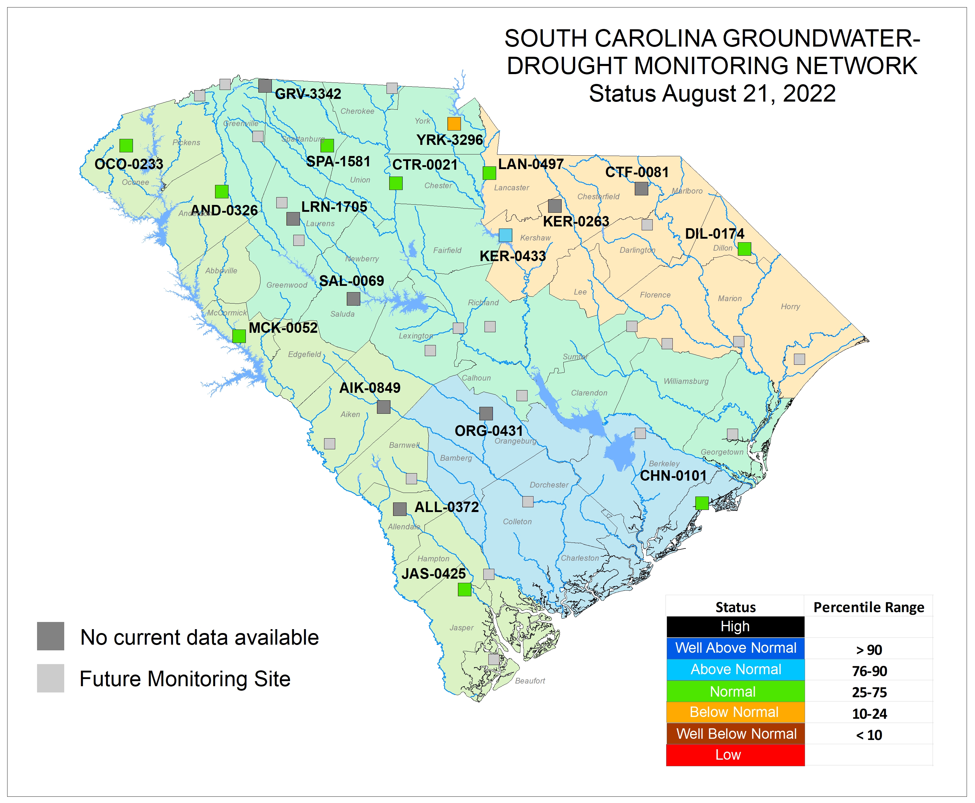summary of drought in SC
